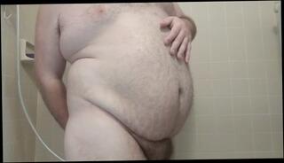 Video 1522743503: amateur solo male, male belly inflation, shower inflation