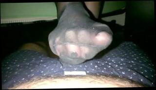 Video 126124201: condom foot job, foot job fetish, foot fetish stockings, straight foot