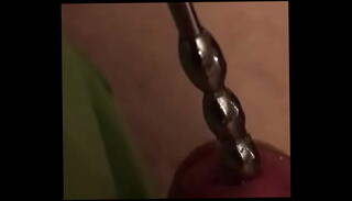 Video 864257885: solo pee fetish, urethra pee, boy pee, pee hole sounding, pee hole insertion