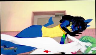 Watch the video about Pokemon Hentai Furry Yiff - Lucario sex in the restroom - Manga anime Japanese asian porn