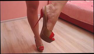 Video 849737025: mature milf cougar, fetish closeup, high heels collection, nice collection, shoe fetish, leg fetish, high heels teasing