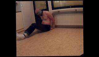 Video 687985265: solo bondage, cuffed bondage, boy bondage, socks bondage, self bondage, white bondage