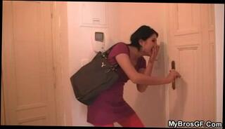 Watch the video about Horny bitch cheats her man with NOT his bro