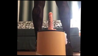 Video 917707765: riding dildo gay, heels rides dildo