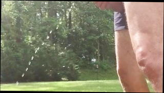 Video 510435301: pee gay, peeing outside, man peeing
