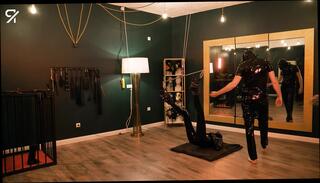 Watch the video about Upside down slapped and fisted Latexgirl