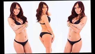 Watch the video about Rachel Nemi Haulin' Ass Black Thong Bikini