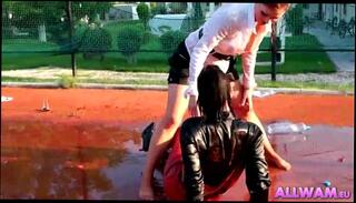 Video 342701605: pool threesome, lesbian pool, weird threesome, three lesbians, wet threesome, brunette threesome