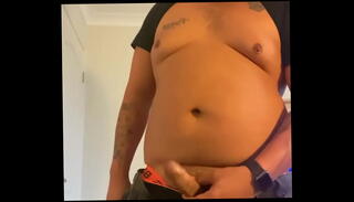 Video 1405290005: amateur gay masturbation, gay bear masturbation, blows thick load