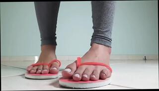 Video 822578104: foot fetish solo, toes flip flops, female foot fetish, foot fetish hd, long toes