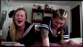 Video 1551456801: spanking double, girl double, painful double, spanking straight, girl bares