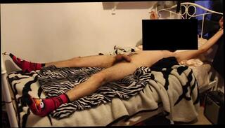 Video 253910201: gay man bondage, self bondage, bed bondage