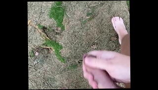 Video 1419400285: nudity solo, solo male cumshot, public nudity outdoor, exhibitionist cumshot, masturbation