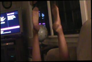 Video 252420401: nylon stockings foot fetish, nylon stockings foot job, foot job beautiful feet, foot job bj, straight foot, foot posing, brown nylon