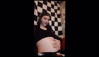 Video 1538314801: tiny bbw, tiny girl huge, tiny girl plays, fat bbw girl, bbw fat belly play, bbw soft belly, tiny small, straight girl