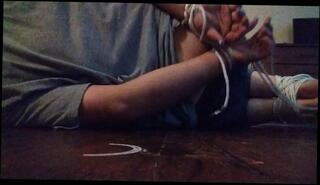 Video 1585021253: amateur bondage slave, male bondage slave, male feet slave, slave gagged, male feet fetish, solo male feet, solo amateur young, young old bondage