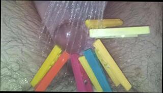 Video 374363301: pegging cumshot, bdsm ball, big cock bdsm, bdsm masturbation, bdsm handjob, gay bdsm, amateur bdsm, clothes pegs, hd bdsm, ball wash