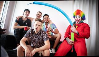 Video 1575651374: gay bareback hunk, bareback sex cumshot, barebacks pierced, barebacked toyed, party animals, stripper