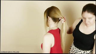 Watch the video about Hair play fetish