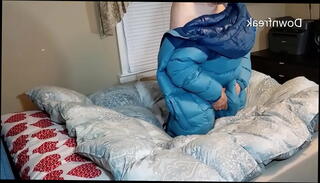 Video 1348338175: fetish solo masturbation, nylon fetish, solo male masturbation cumshot, solo masturbation toy, humping cum, face cum