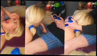 Watch the video about How I Get Him to Stop Gaming COD BJ - He TRIED to Keep Playing! BWC Gagging Drool Deepthroat FACIAL