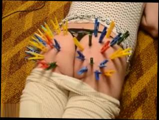 Video 893814004: clamps punishments, self punishment, fetish