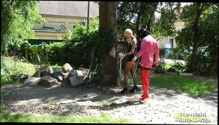 Video 267645501: femdom sissy slave, mistress femdom slave, bdsm mistress slave, mistress sissy training, latex bound, straight sissy, sissy public, red latex dress, public nudity, mistress hd