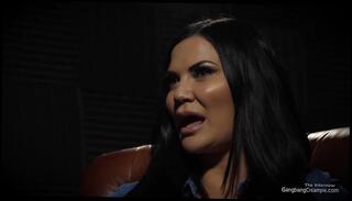 Watch the video about Busty English Babe gets gangbanged