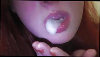 Video 880574101: homemade straight, sperm mouth
