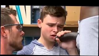 Watch the video about Tiny Twink Shoplifter Double Dick Bareback Fuck