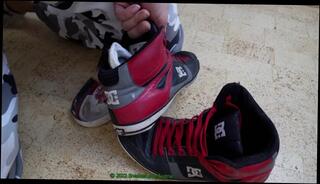 Video 1623150013: fetish gay solo, amateur solo handjob, solo ripped, solo male handjob, shoe fetish, fetish soles, ripped cum