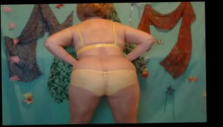 Video 1198108795: granny pantyhose, granny striptease, tanned granny, tight granny, tight underwear, mature granny