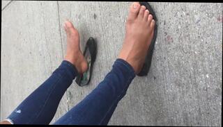 Watch the video about Candid african dirty shoeplay