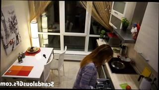 Watch the video about My stepdad shagging my hot girlfriend in the kitchen