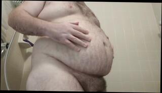 Video 1522100603: pump belly inflation, solo pumped, pumped amateur, amateur solo guy, amateur solo male, fat inflation, shower inflation