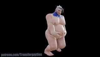 Video 1626667745: expansion animation, anime toon, expansion fetish, inflation fetish, belly expansion, fat belly fetish, inflatable play, shrinking fetish, pregnant man