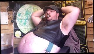 Video 1171966703: smoking amateur solo, amateur solo male, solo leather, solo belly, bear solo, fat solo
