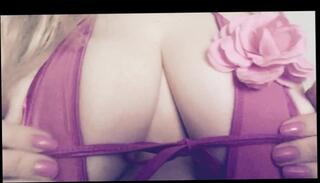 Watch the video about Curvy blonde dildo play