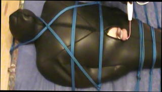 Video 1566807501: bdsm domination rope bondage, latex bondage slave, master dominate slave, gay domination slave, bondage slave training, latex couple, dominated big cock, long ropes, hungarian couple