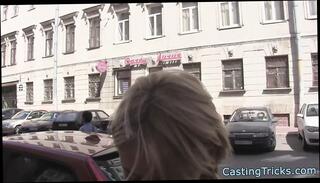 Watch the video about Smalltits casting babe rides fat prick