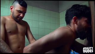 Video 1433434404: bareback sex cumshot, gay bareback cumshot, gay bareback latin, horny stud, bearded stud, public dudes