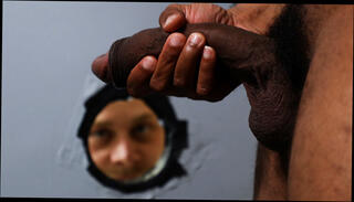 Video 1603963141: interracial black cock bbc, bbc gay bareback, bbc bareback anal, bbc glory hole, bathroom glory hole, short cock, cock pleasuring