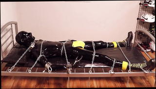 Video 1519603601: latex bdsm bondage, bdsm gay bondage, german latex, chained, latex hd