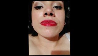 Video 403566903: solo amateur cum, solo female cum, solo brunette amateur, facial solo, licking solo, solo cumshot, friend solo, swallow clean