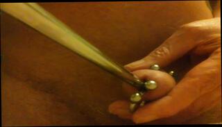 Video 220454401: pierced balls, cock balls, ball insertion, balls sound, self ball, man gay