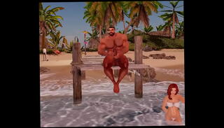 Video 1599576185: muscle foot ball, beach foot, foot bear, perv