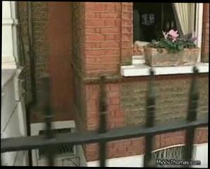 Watch the video about Sexy babe walking outdoor showing
