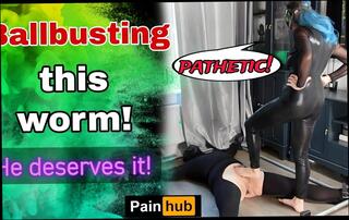 Video 1658818691: femdom pegging slave, amateur femdom pegging, pegging ball busting, straight pegging, masked slave, slave hd