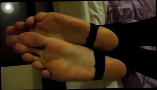 Video 1417984801: nylon feet foot job, nylon pantyhose foot job, foot job feet fetish, foot fetish hd, straight foot, long foot job