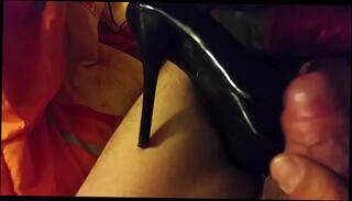 Video 310358001: crossdresser masturbating high heels, gay crossdresser, amateur crossdresser, dick balls, love balls, cum